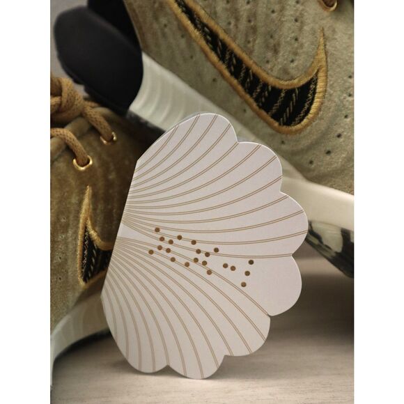 Nike FZ7883-700 Mens Sz 9.5 Metallic Gold LeBron XXI 21 QS Basketball Shoes - Picture 16 of 16